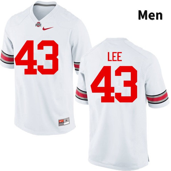 Men's Ohio State Buckeyes #43 Darron Lee White Game College Stitched Football Jersey 23EC045UI